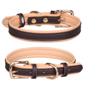  Double colors Adjustable PU Dog Collar (27)