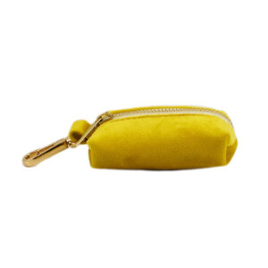 DCA119 Yellow Velvet Dog Collar set 19 → AmazpetSupplies.com DCA119 Yellow Velvet Dog Collar set 19