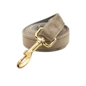 DCA126 Tortilla Brown Velvet Dog Collar Leash and Harness Set 13 → AmazpetSupplies.com DCA126 Tortilla Brown Velvet Dog Collar Leash and Harness Set 13