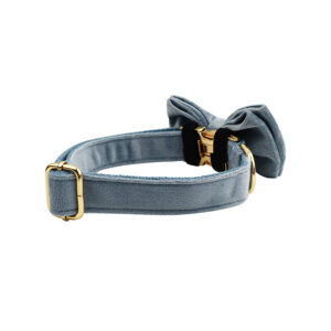 DCA133 Air Force Blue Velvet Dog Collar leash and harness set 7 → AmazpetSupplies.com DCA133 Air Force Blue Velvet Dog Collar leash and harness set 7