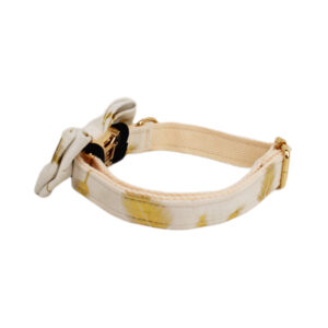 DCA140 White Feather Velvet Dog Collar leash and harness 20 → AmazpetSupplies.com DCA140 White Feather Velvet Dog Collar leash and harness 20