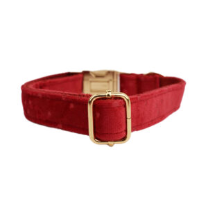 DCA141 Red Heart Velvet Dog Collar Leash and Harness Set 25 → AmazpetSupplies.com DCA141 Red Heart Velvet Dog Collar Leash and Harness Set 25