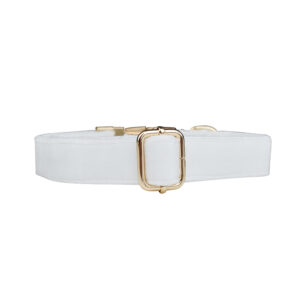 DCA149 White Velvet Dog Collar and Leash harness set 3 → AmazpetSupplies.com DCA149 White Velvet Dog Collar and Leash harness set 3